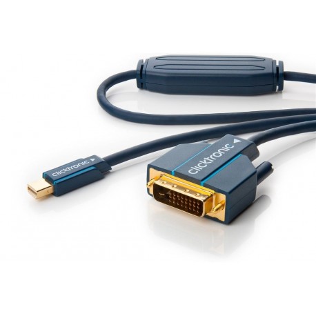 Cavo Mini DisplayPort (Thunderbolt) a DVI-D 24+1 2m Alta Qualità ICOC CLC-MDPDV-020