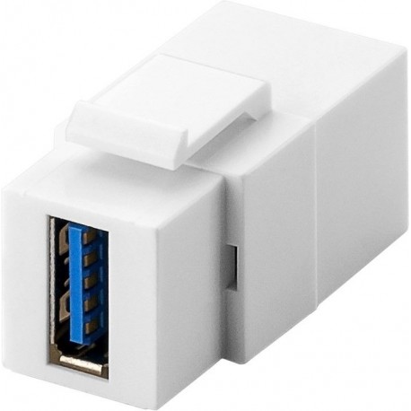 Adattatore Keystone 2x USB 3.0 A Femmina Bianco IWP-ADAP-USB3W