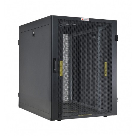 Armadio NetRack 19'' 600x1000 24 Unità Ventilato Nero da Assemblare I-CASE FP-24VTBK2