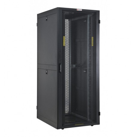 Armadio NetRack 19'' 600x1000 42 Unità Ventilato Nero da Assemblare I-CASE FP-42VTBK2