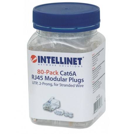 Confezione da 80 Plug Modulari Cat.6A RJ45 UTP IWP-JAR-C6AUF2