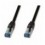 Cavo Patch Cat.6A S/FTP PUR IP20 UV 1m Nero