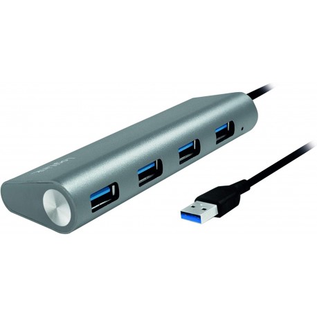 Hub USB 3.0 SuperSpeed 4 porte Alluminio Silver IUSB3-HUB4CR