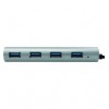 Hub USB 3.0 SuperSpeed 4 porte Alluminio Silver