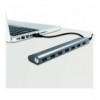 Hub USB 3.0 SuperSpeed 7 porte Alluminio Silver
