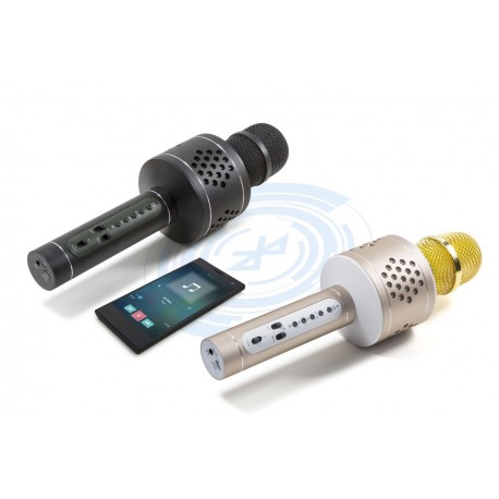 Microfono Karaoke Bluetooth con TWS per Cantare in Duetto Nero