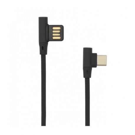 Cavo USB Angolato 90° USB A/USB-C 1.5m Nero ICSB-USBC90B