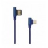 Cavo USB Angolato 90° USB A/USB-C 1.5m Blu ICSB-USBC90BL