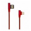 Cavo USB Angolato 90° USB A/USB-C 1.5m Rosso ICSB-USBC90RE