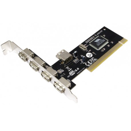 Scheda PCI 4+1 porte USB 2.0 ICC IO-USB-4L