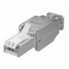 Plug RJ45 Cat.6 Schermato STP Tooless con fermacavo IWP-8P8C-TLS6T