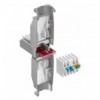 Plug RJ45 Cat.6 Schermato STP Tooless con fermacavo