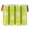 Batterie ricaricabili NiMH 4xAA HR6 2100 mAh 4.8V a saldare IBT-HR6-4AAFG