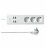 Multipresa Intelligente 3 Prese Schuko 4 USB Controllo Vocale, R4028