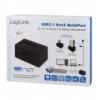 Docking Station USB3.1 Gen2 per HDD/SSD SATA da 2.5''/3.5'' Nero