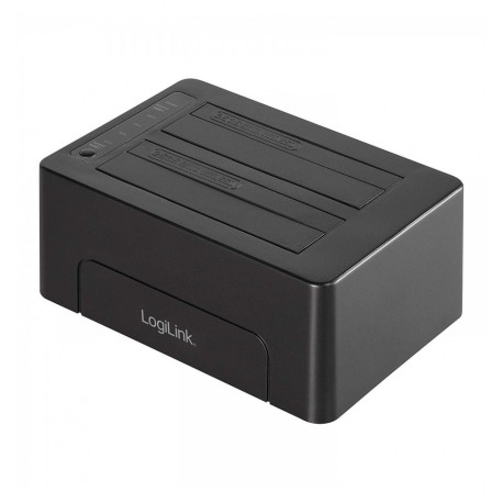 Docking Station USB3.1 Gen2 Doppio Slot HDD/SSD SATA da 2.5''/3.5'' Nero I-CASE SATA-TST50