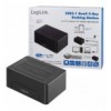 Docking Station USB3.1 Gen2 Doppio Slot HDD/SSD SATA da 2.5''/3.5'' Nero