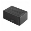 Docking Station USB3.1 Gen2 Doppio Slot HDD/SSD SATA da 2.5''/3.5'' Nero