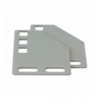 Staffe per montaggio verticale su montanti rack silver