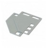 Staffe per montaggio verticale su montanti rack silver