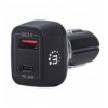 Caricatore da Auto USB-C™ e USB-A QC 3.0 3A Nero IUSB2-CAR-AC18QC