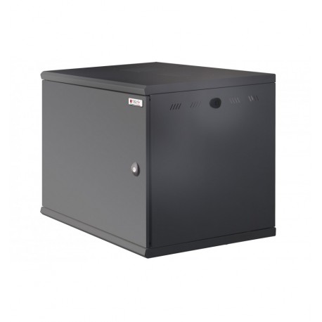 Armadio Rack 19'' a muro 10U sezione unica P 600mm Porta Cieca Nero I-CASE EW-2010BK6C