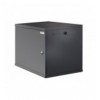 Armadio Rack 19'' a muro 10U sezione unica P 600mm Porta Cieca Nero I-CASE EW-2010BK6C