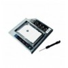 Adattatore SATA HDD Caddy per HDD/SSD da 12,7mm Nero