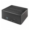 Docking Station USB3.0 Doppio Slot HDD/SSD SATA da 2.5''/3.5'' Nero