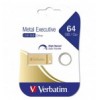 Mini Memoria USB 3.0 Verbatim con Portachiavi 64GB Oro