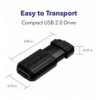 Memoria USB 2.0 PinStripe da 128Gb Colore Nero