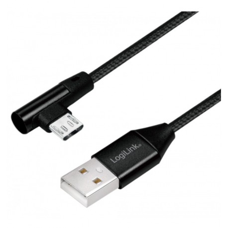 Cavo USB Micro-B Maschio Angolato/USB-A Maschio Dritto 0