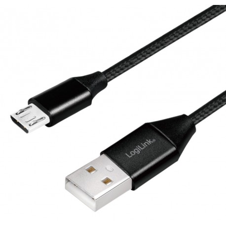 Cavo USB Micro-B Maschio/USB-A Maschio 1 m Nero ICOC MU2A-010B