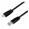 Cavo USB Micro-B Maschio/USB-A Maschio con Misuratore 1m Nero ICOC MU2C-M010B