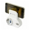 Adattatore Presa bipasso/Schuko 2 USB 1A con porta telefono