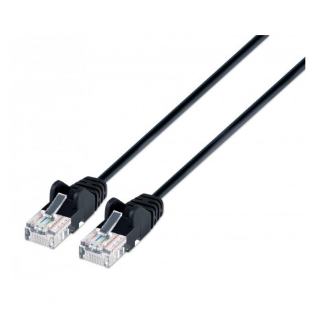 Cavo patch di rete Cat6 UTP Slim 1 m Nero ICOC U6-SLIM-010BK