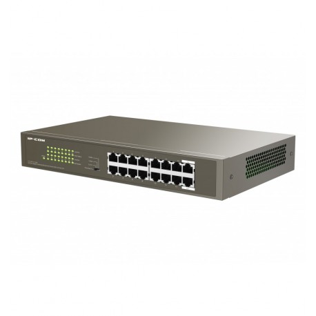 Switch 16 Porte Gigabit Desktop/Rack con 16 porte PoE+ ICIP-G1116P-16