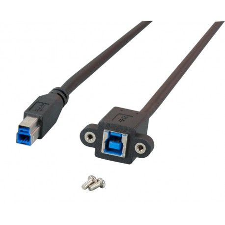 Cavo Prolunga USB 3.0 SuperSpeed B/B M/F da Pannello 1