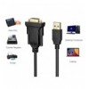 Convertitore Adattatore Techly da USB 2.0 a Seriale Nero