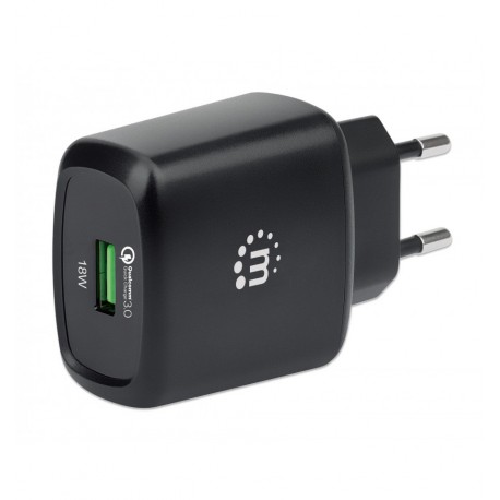 Caricatore USB da Muro QC3.0 18W Quick Charge™ Nero IPW-USB-QC3BH