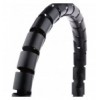 Guaina Raccoglicavi Diametro 25mm a Spirale 20m Nero