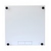 Armadio Rack 19'' ideale per Accumulatori Fotovoltaico 8U P600mm Bianco
