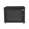 Armadio Rack 19'' ideale per Accumulatori Fotovoltaico 8U P600mm Nero