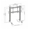 Trolley da Pavimento Mobile per TV LCD/LED/Plasma 70-120''