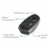 Mouse Bluetooth v4.2 Wireless 2.4GHz Dual-Mode 1200 dpi Nero