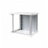 Armadio Rack 19'' a muro 16U sezione unica P.600mm Porta Cieca Bianco