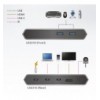 Switch Dock USB-C™ Gen 1 a 2 porte con pass-through dell'alimentazione, US3310