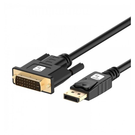 Cavo Monitor DisplayPort Maschio a DVI Maschio Passivo 1m Nero ICOC DSP-C12-010P