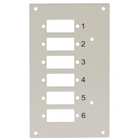 Pannello Frontale 6 Connessioni SC-Duplex per Box Ottico I-CASE DIN-SPL6SCDT