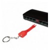 Blocca porte RJ45 rosso 10 serrature e 1 chiave